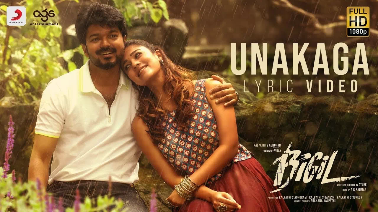 Unakaga Song Lyrics Bigil poster