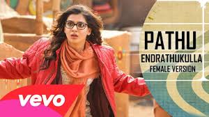 Pathu Endrathukkulle Female poster